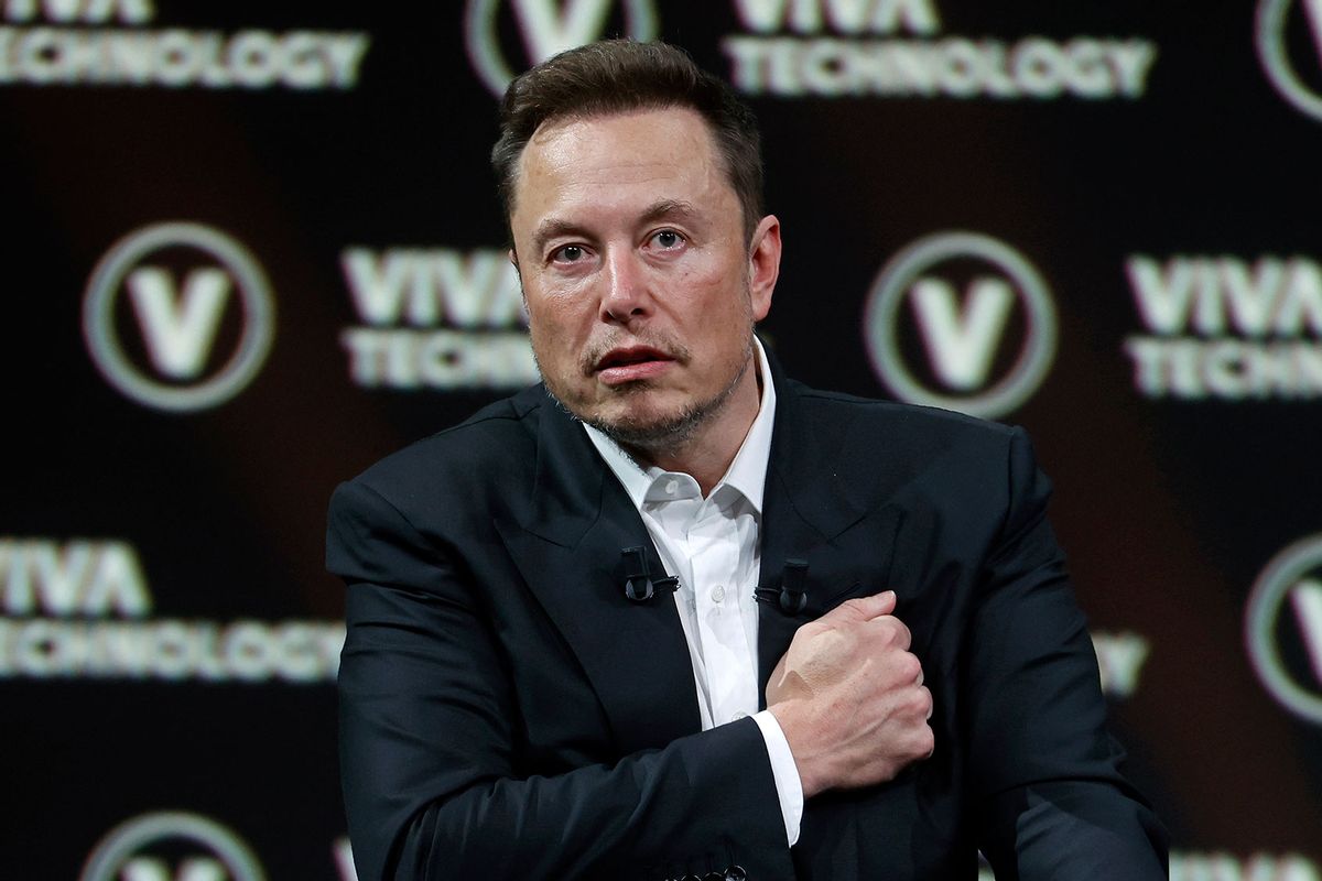 Chief Executive Officer of SpaceX and Tesla and owner of Twitter, Elon Musk attends the Viva Technology conference dedicated to innovation and startups at the Porte de Versailles exhibition centre on June 16, 2023 in Paris, France. (Chesnot/Getty Images)