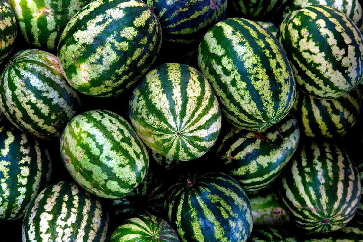 Heap of watermelons (Getty Images/Frank Rothe)